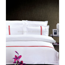 2015 новый продукт поли-хлопок вышивка отель пододеяльник постельные принадлежности